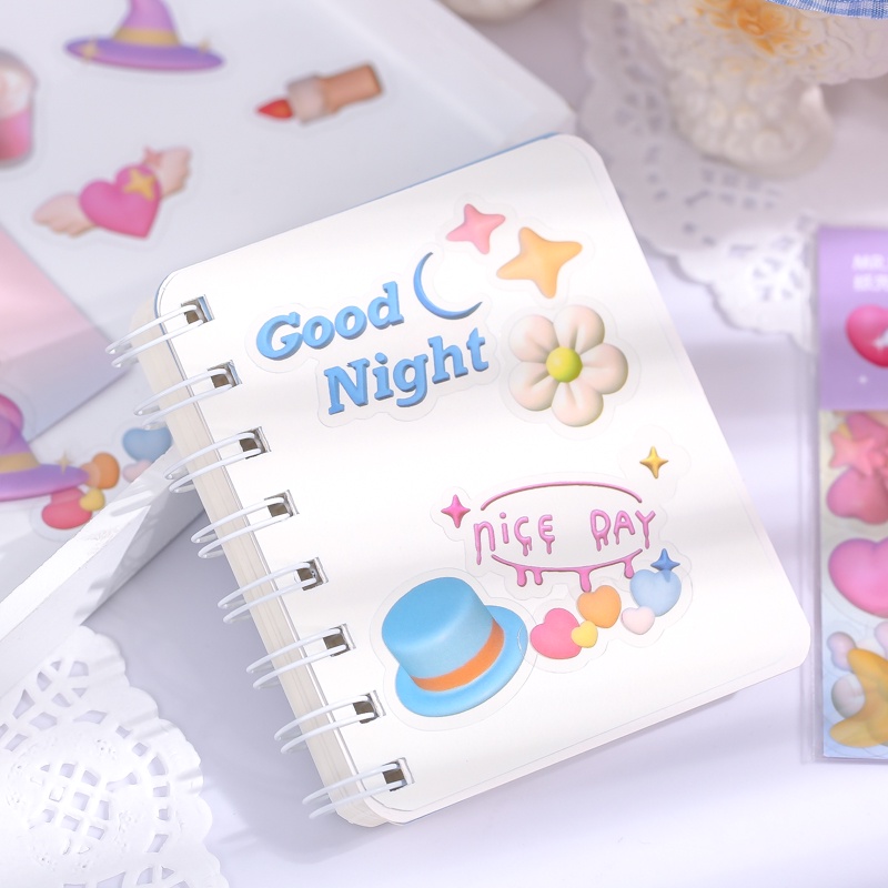 Set 40 Sticker Hình Hoa Dán Trang Trí Sổ Tay