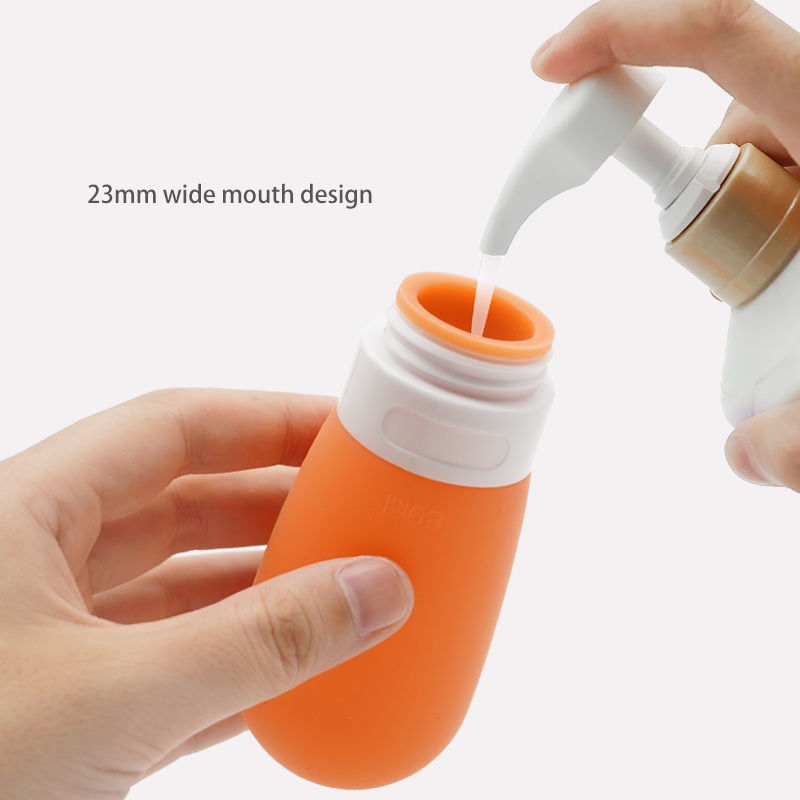 Set 3 Chai Silicone Rỗng Đựng Mỹ Phẩm Tiện Lợi Khi Đi Du Lịch