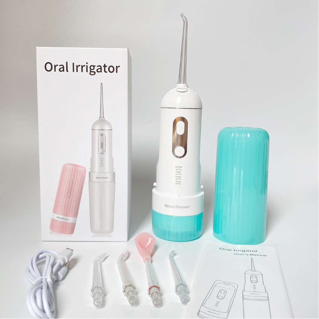 Máy tăm nước mini Water Flosser gập gọn, máy làm sạch răng, xịt răng miệng chống nước, bảo hành đổi mới - Dinh Dinh