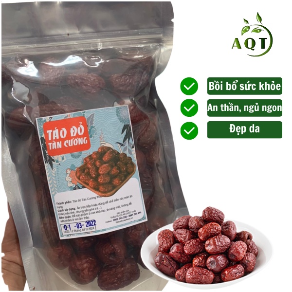 Táo Đỏ Tân Cương 500g Size Đại Sấy Giòn, Táo Tân Cương Chính Hãng Đặc Sản Đại Bổ Thịt Dày, Hạt Nhỏ