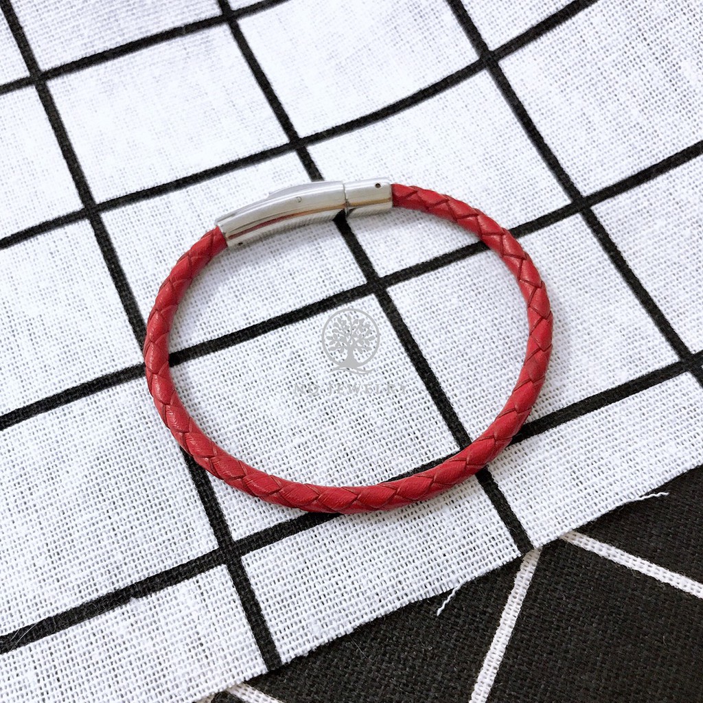 Vòng tay dây da cao cấp - Vòng tay nam nữ NQ Jewelry