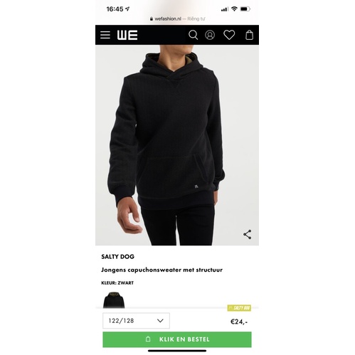 Áo Nỉ Hoodie Bé Trai Túi Bụng WE