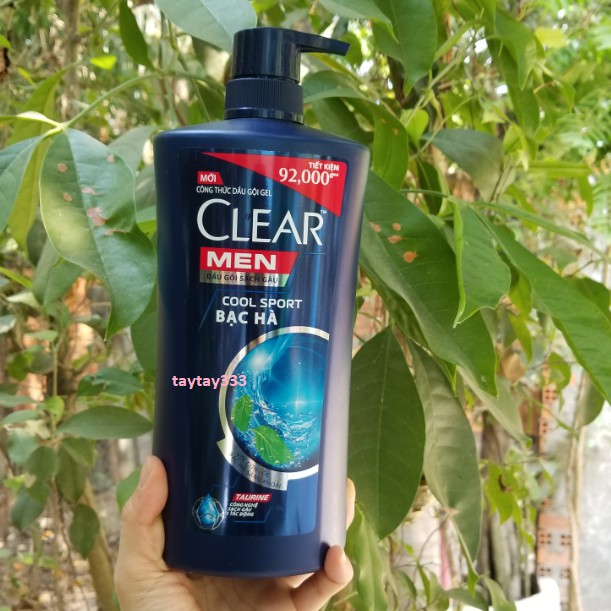 Dầu Gội Sạch Gàu Clear Men Cool Sport Bạc Hà (900g)