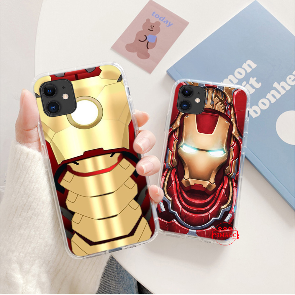 Ốp lưng họa tiết Iron Man cho iPhone 5 5S SE 2020 6 6S 7 8 Plus X