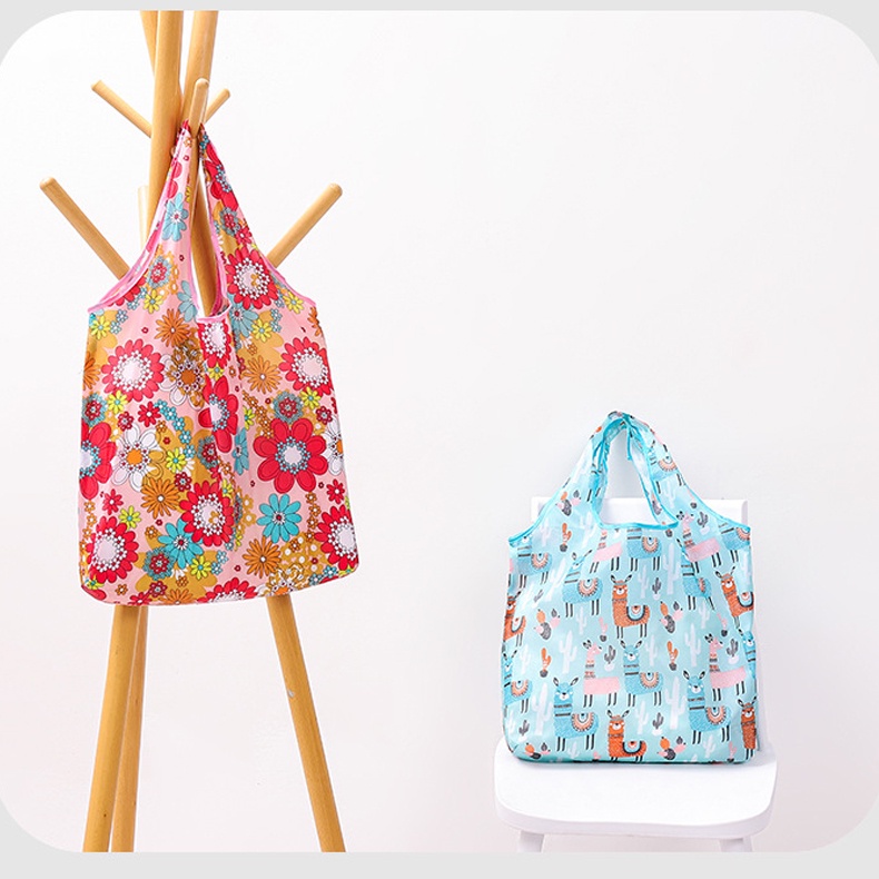 Túi đi biển hoa văn phong cách vintage giỏ xách tay đi shopping túi đeo vai giỏ đựng đồ đa năng phù hợp với mọi lứa tuổi