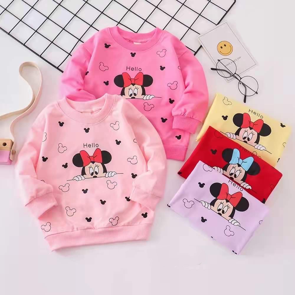 Áo Khoác Hoodie In Hình Hoạt Hình HELLO Kitty Cho Bé Gái 0 6 Tháng 1 2 3 Tuổi