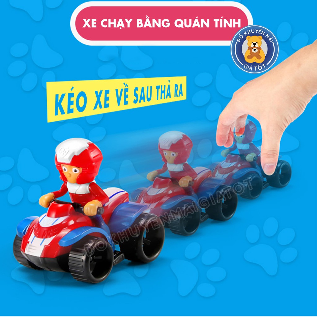 Xe đồ chơi 🥰GIÁ SỐC 🥰 mô hình nhân vật đội chó cứu hộ bằng nhựa không dùng pin cho bé