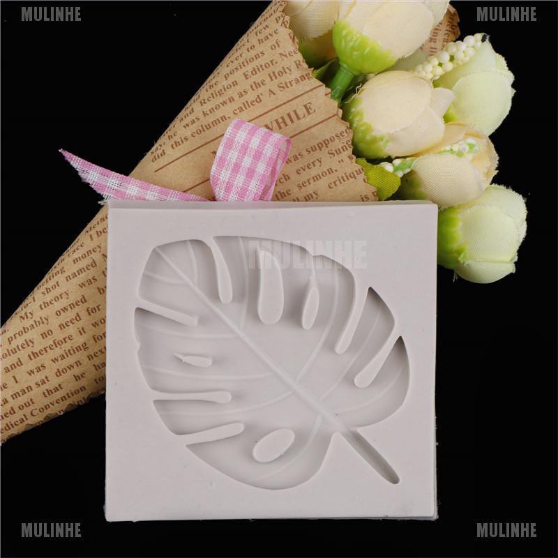 1 Khuôn Silicone Tạo Hình Làm Bánh Kẹo Hình Rùa / Lá Thời Trang DIY