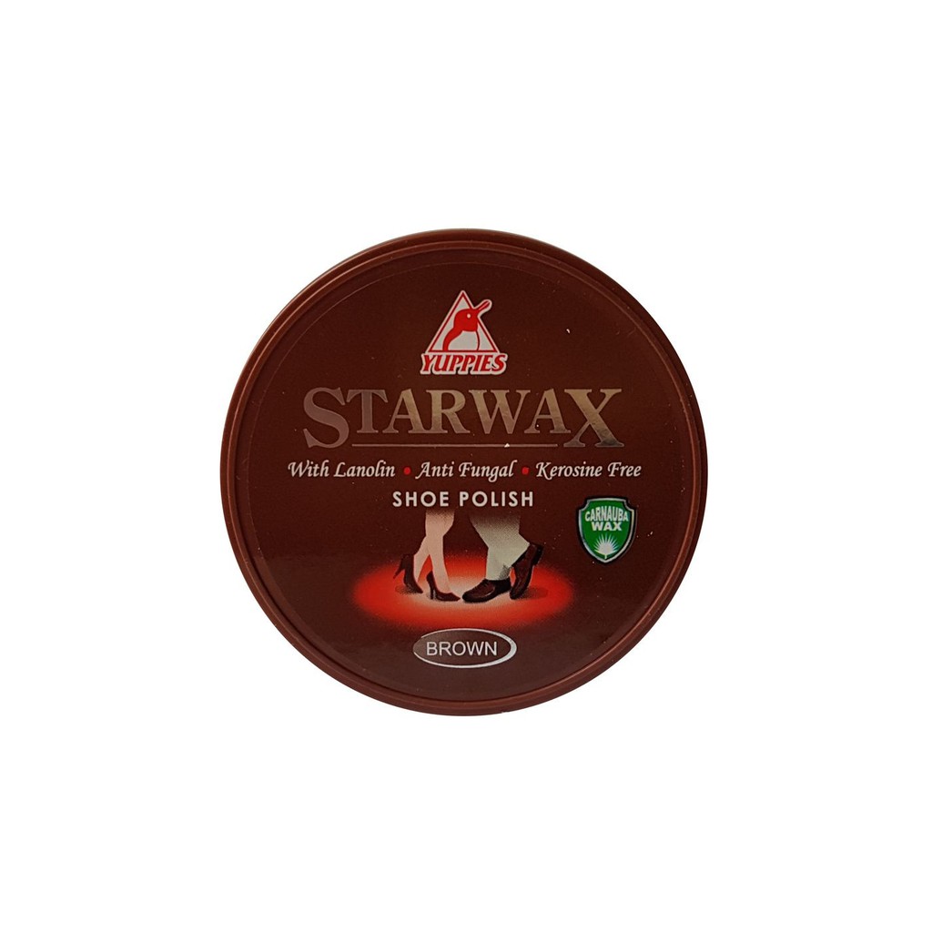 Xi đánh giày nâu YUPPIES Star Wax Shoe Polish 48ml - Brown (Malaysia)