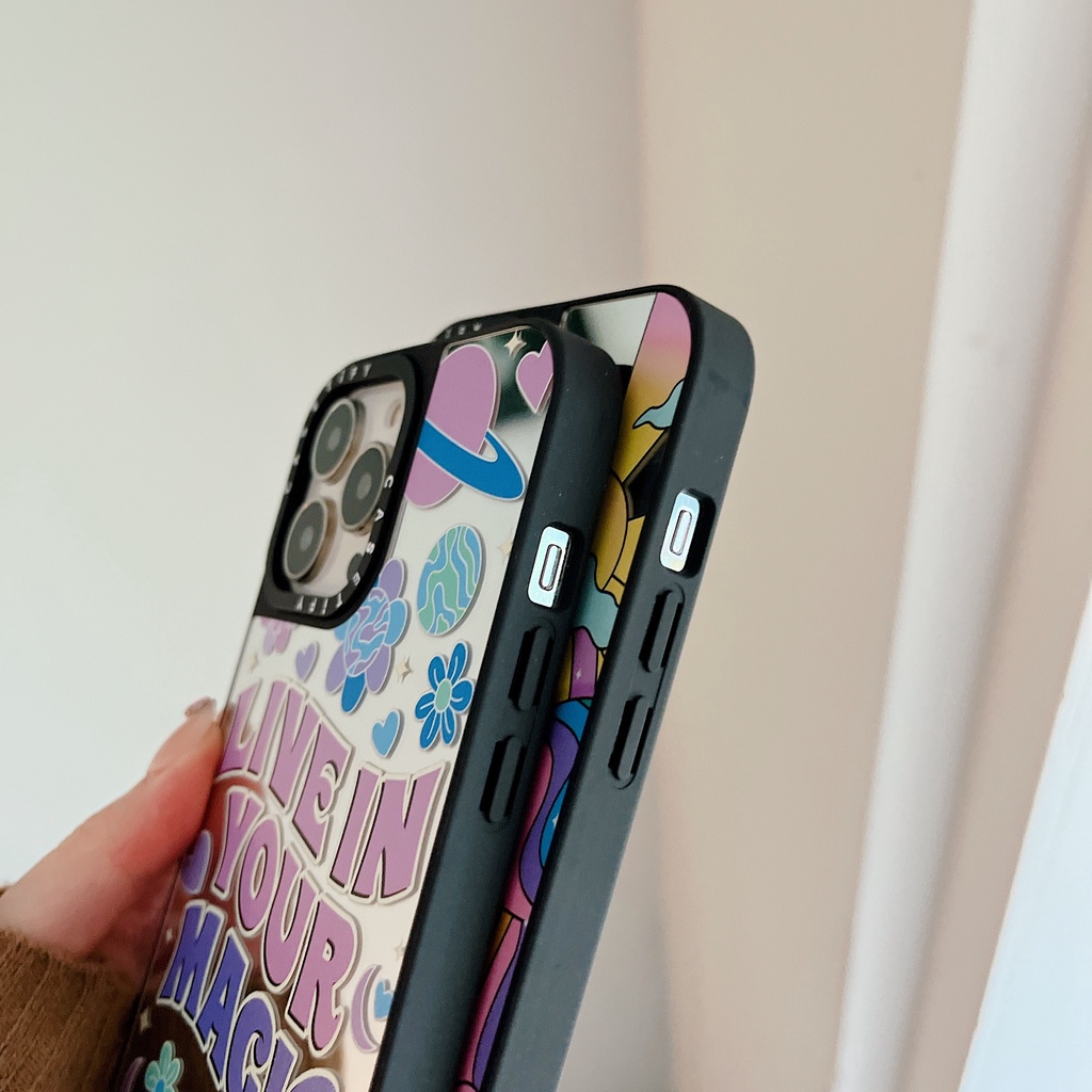 Ốp Điện Thoại Tráng Gương Chống Sốc Cho iPhone 13 Pro Max 12 11 Pro Max XR XS Max 6 / 7 / 8 Plus SE2020 13 12 12 12