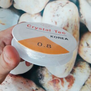 1 cuộn cước thun xỏ hạt 0.8mm màu ngẫu nhiên