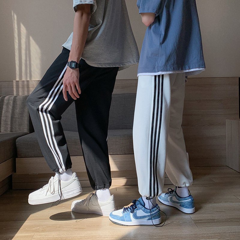 Quần Jogger Unisex cho cả nam và nữ , quần ống rộng 3 sọc chất nỉ da cá dày dặn