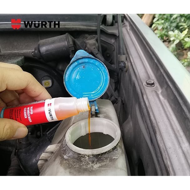 Combo 3 Dung Dịch Pha Rửa Kính Đậm Đặc Wurth 32ml Tặng 3 Khăn