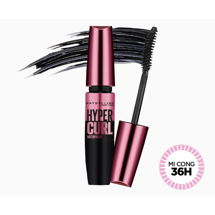 Mascara Maybelline New York Hyper Curl Chuốt Mi Masscara Maybelline Chân Mày Dài Cong