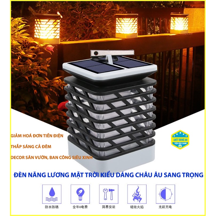 Đèn năng lượng mặt trời, đèn trang trí năng lượng kiểu dáng sang trọng