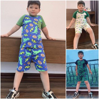 Bộ Bé Trai Tay Ngắn Size Đại Bozip/ Bộ Cộc Tay Bé Trai