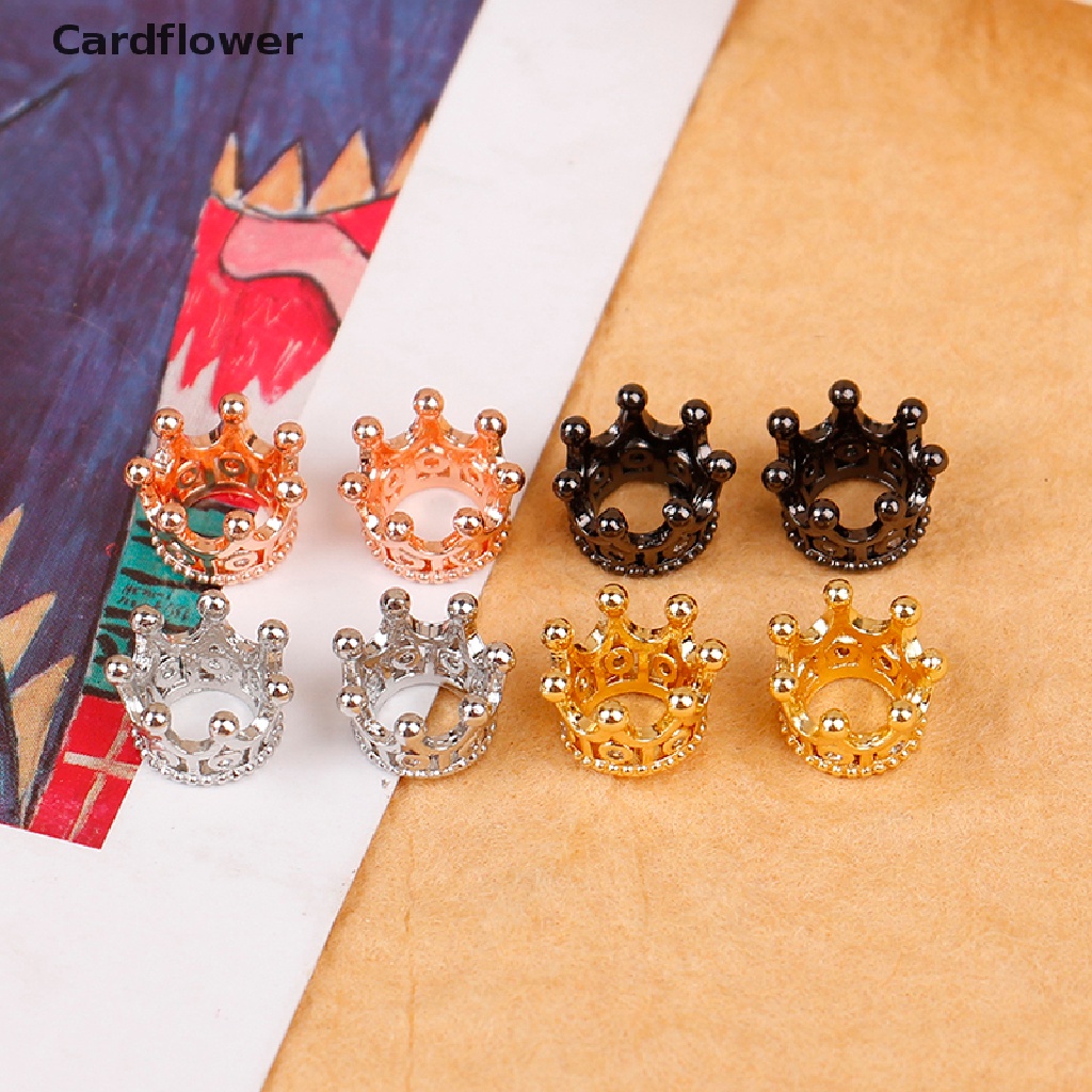 Set 2 vương miện kim loại mini xinh xắn tỉ lệ 1:12 mới cho nhà búp bê