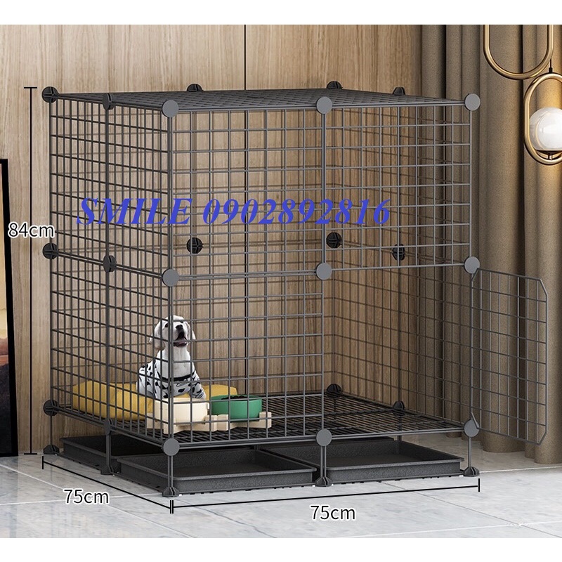 [TẶNG KHAY VỆ SINH] CHUỒNG, NHÀ, LỒNG LOẠI LỚN LẮP GHÉP LƯỚI THÉP DÀNH CHO CHÓ MÈO THÚ CƯNG ĐA NĂNG