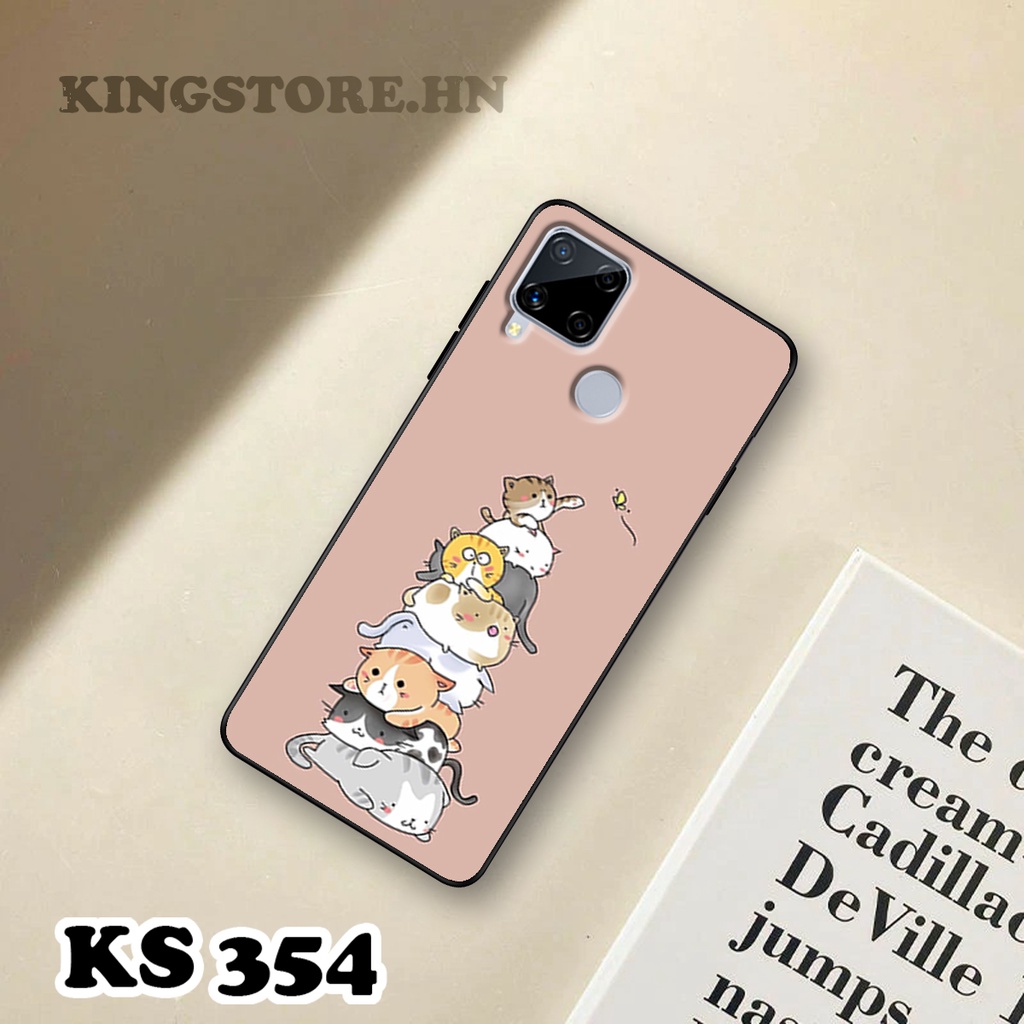 Ốp Lưng Oppo Realme C12- Realme C15 - Ốp Oppo in hình Cat&amp;Bear đáng yêu - Chất liệu TPU siêu bền
