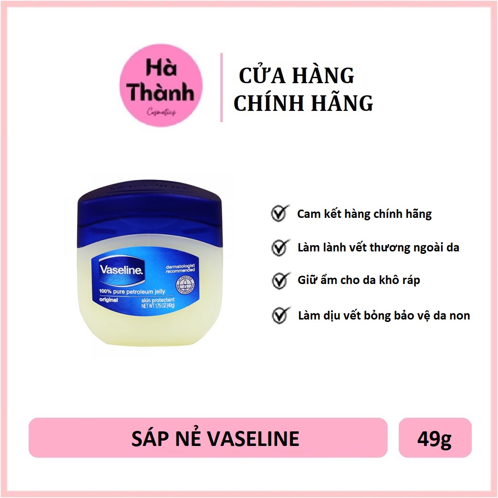 Sáp Vaseline Pure Petrolium Jelly dưỡng ẩm 49g - HT250