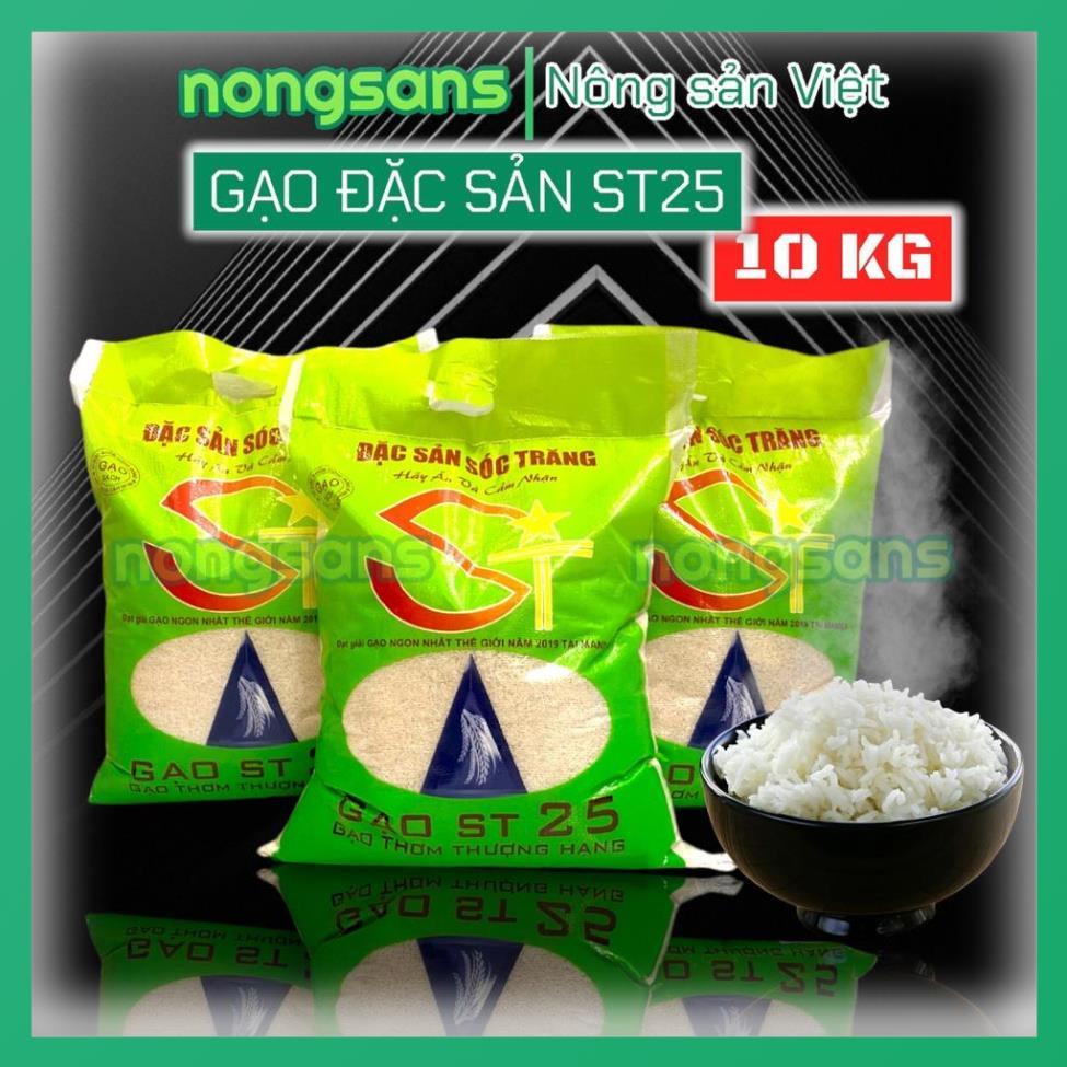 Gạo ST25 𝐂𝐎𝐌𝐁𝐎 𝟐 𝐁𝐀𝐎 𝟏𝟎𝐊𝐆 Đặc sản Sóc Trăng Gạo Ngon Nhất 2019