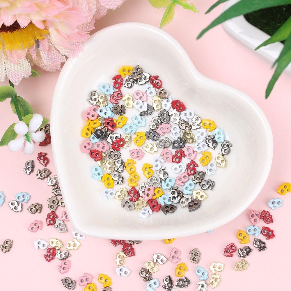 RAINBOW Set 20 / 40 Nút Áo Hình Thỏ Đáng Yêu Cho Búp Bê