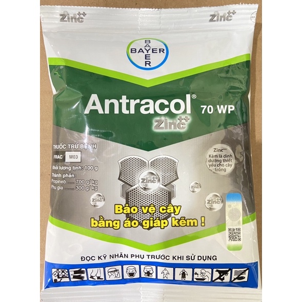 ANTRACOL- THUỐC TRỪ BỆNH CHO CÂY TRỒNG GÓI 100GR