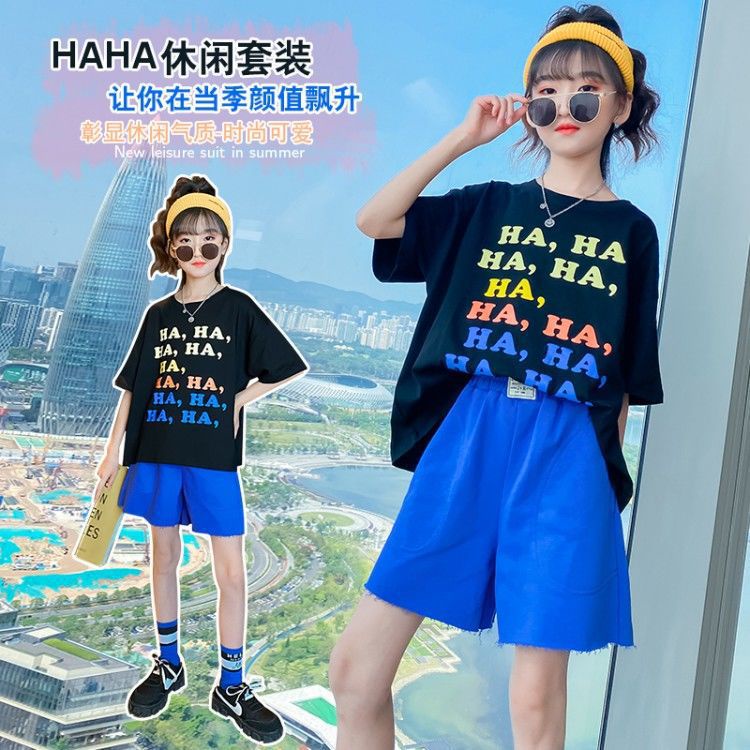 Bộ Trang Phục Thể Thao 2 Mảnh Mùa Hè Phong Cách Phương Tây Thời Trang Mùa Hè Mới Cho Bé Trai Và Gái