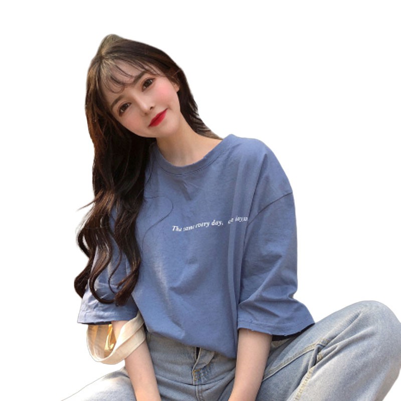 FREESHIP ĐƠN 99K_ Áo thun nữ tay ngắn in chữ