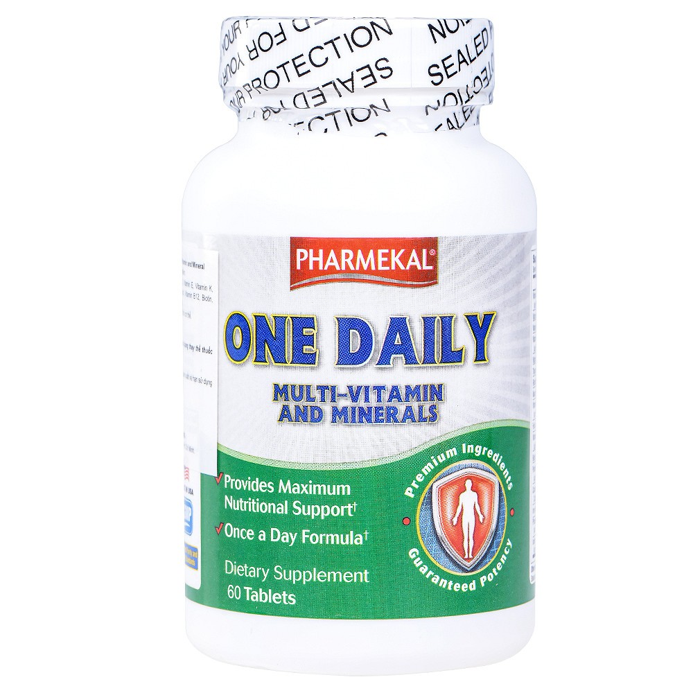 Viên Uống Bổ Sung Vitamin Và Khoáng Chất Pharmekal One Daily Multi - Vitamin and Minerals (60 Viên) | BigBuy360 - bigbuy360.vn