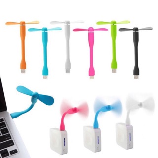 Quạt mini dùng nguồn usb 2 cánh uốn dẻo