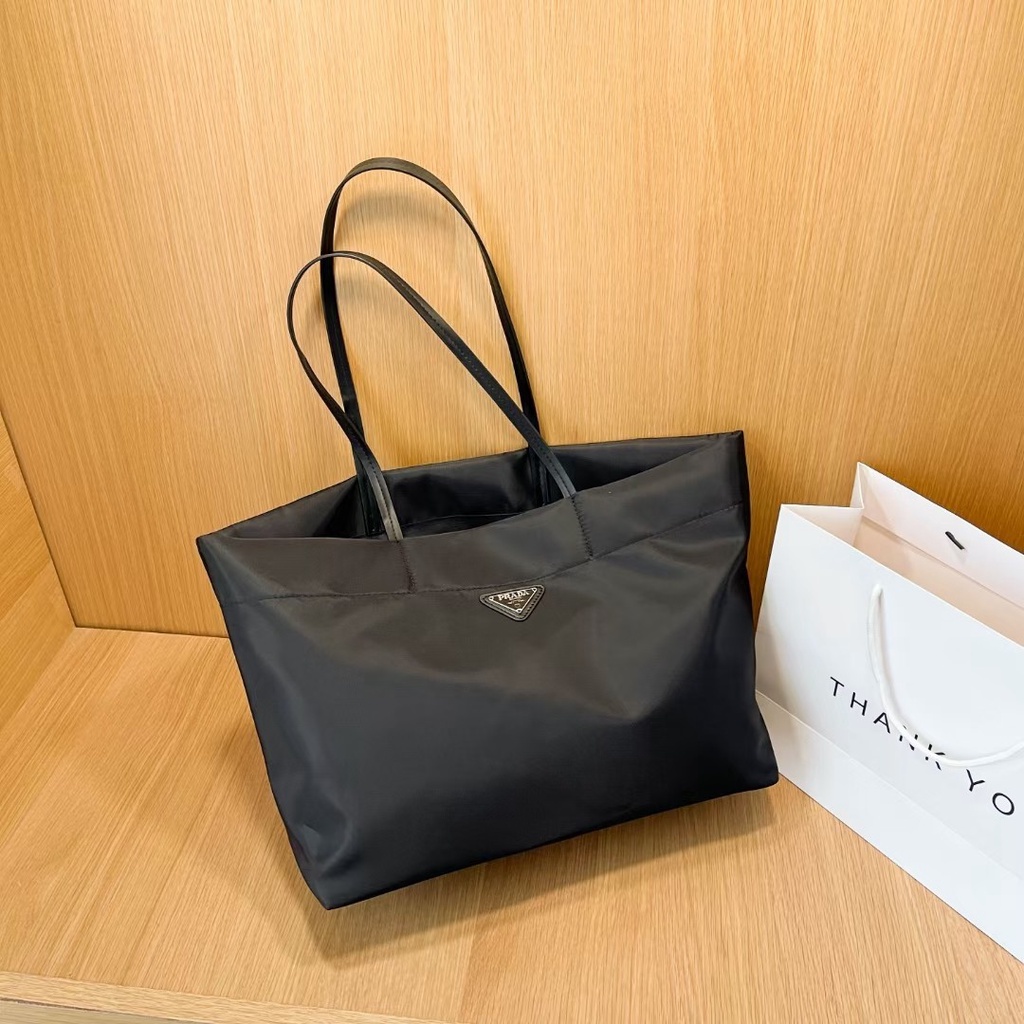 【COD】 Prada_Túi tote Phụ nữ Túi xách Da PU sang trọng Túi đeo vai Nữ Túi mua sắm lớn