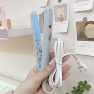 Máy duỗi tóc là tóc mini, máy kẹp uốn duỗi tóc mini giúp duỗi uốn thẳng tóc 2 trong 1