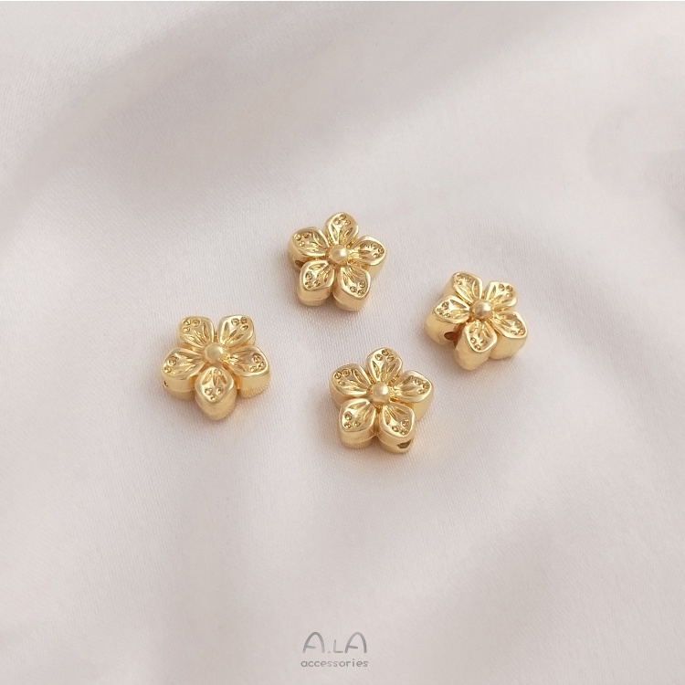 Hạt Cườm Đồng 14K Nhiều Màu Sắc Dùng Làm Trang Sức diy