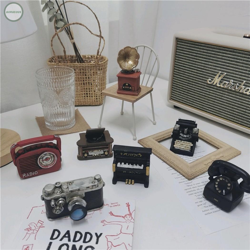 Đồ trang trí Máy Nghe Nhạc / Radio / Đàn Piano Bằng Nhựa Resin Phong Cách Vintage Trang Trí Nhà Cửa / Quán Bar