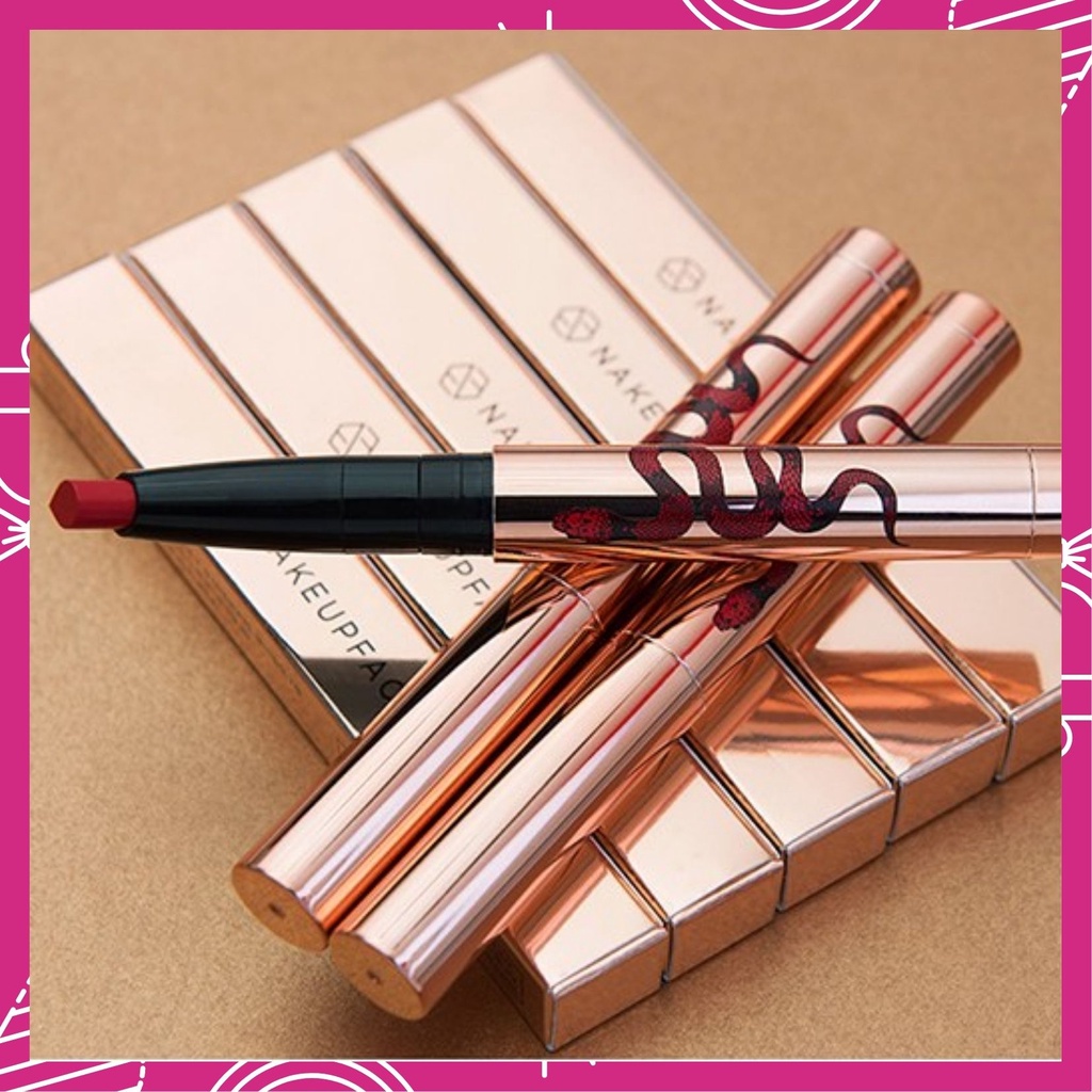 Son môi 4 màu sắc x 0.6g hình trái tim Attack Red Oh my god màu hồng người ngoài hành tinh phong cách Hàn Quốc