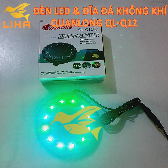 Sủi Đĩa Tích Hợp Led Đổi Màu Q12 - Sủi Dĩa Cho Bể Cá