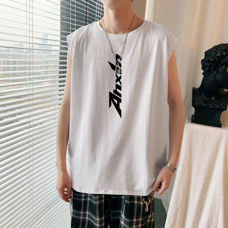 Áo Thun Thể Thao Nam Không Tay In Chữ Size M-3Xl