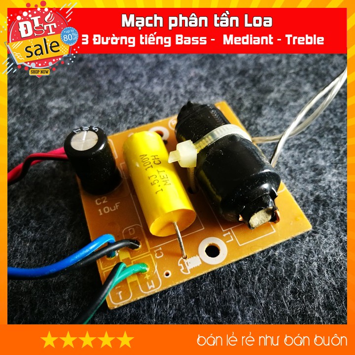 Mạch phân tần 3 đường tiếng 3 Đường tiếng Bass -  Mediant - Treble có dây nối