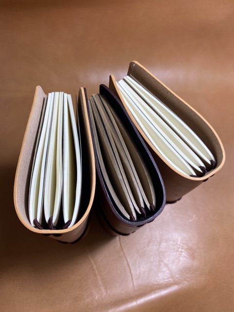 Sổ bìa da thật size 11x20cm. Traveler's notebook