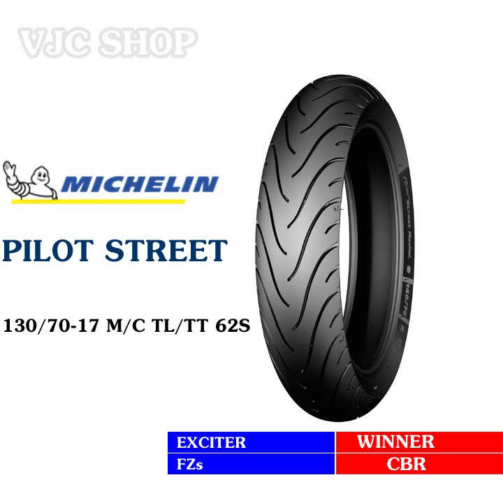 Vỏ ( Lốp ) xe Michelin Pilot Street 130/70-17 TL/TT Thái Lan _ Lốp Trung Thành