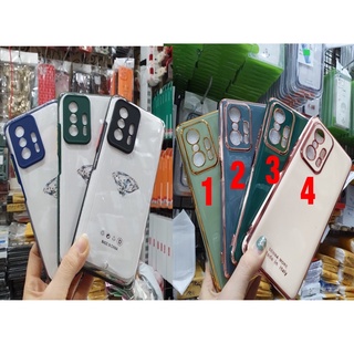 Ốp Xiaomi Mi 11T 5G/11T Pro viền dẻo màu,lưng nhựa cứng trong suốt,ốp dẻo màu bóng,viền màu bóng,cụm viền bảo vệ camera.