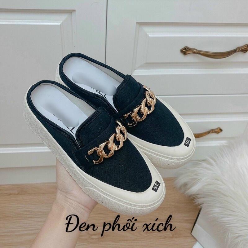 GIÀY SỤC ĐỘN ĐẾ DÁNG CAO DÂY BUỘC Và XíCH PHONG CÁCH HÀN QUỐC S90
