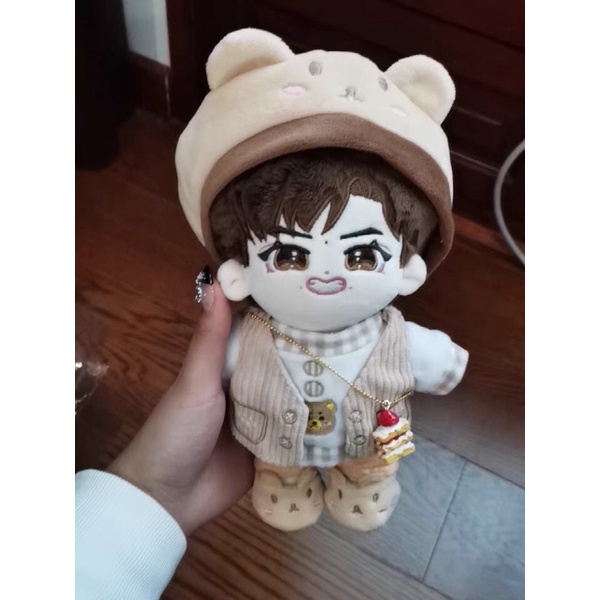 Set Gấu đậu nành cho doll 20cm nhỏ người