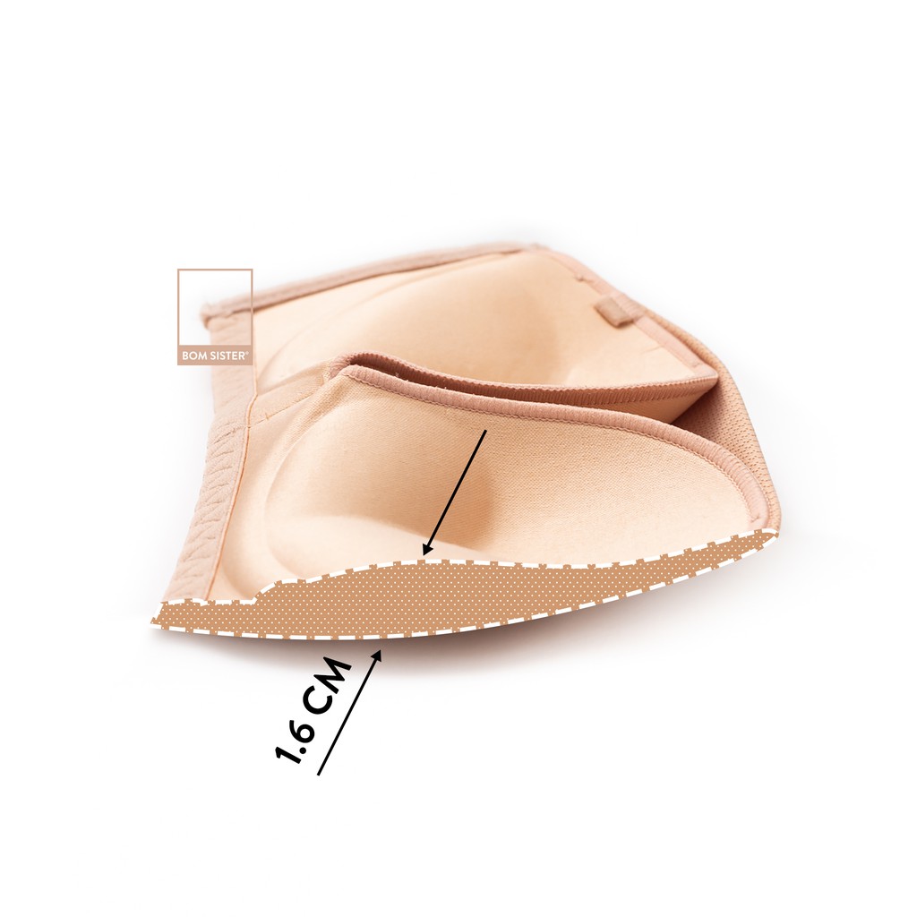 Áo lót mút mỏng cúp ngang không gọng màu trơn chuyên mặc trang phục hở vai BOM SISTER A9300 | BigBuy360 - bigbuy360.vn