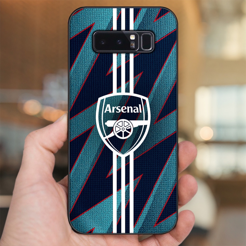Ốp lưng Samsung Note 8 viền đen in hình Arsenal FC