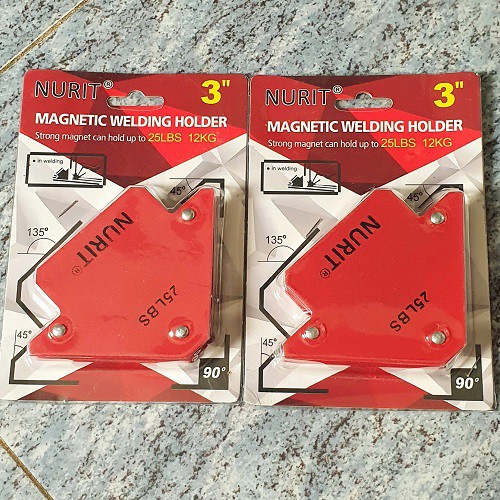 Bộ 2 Ê Ke Góc Nam Châm Lực Hít 12 kg Dùng Trong Ngành Cơ Khí