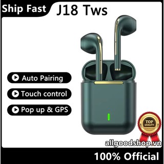 [COD]Tai nghe không dây J18 TWS bluetooth tích hợp micro có thể tự thay đổi tên thiết bị