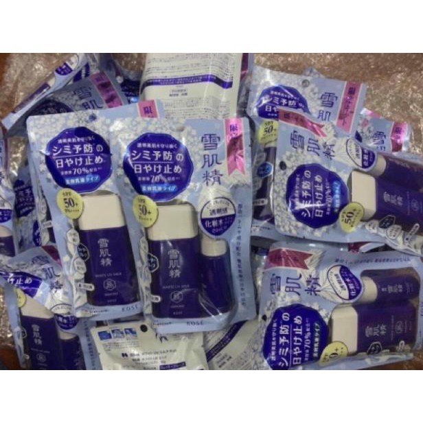 [Hàng chuẩn Auth]  Set kem chống nắng Kose Sekkisei (mẫu mới 2018)