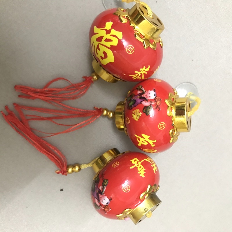 ĐÈN LỒNG NHỰA ĐỎ TRANG TRÍ TẾT 6CM